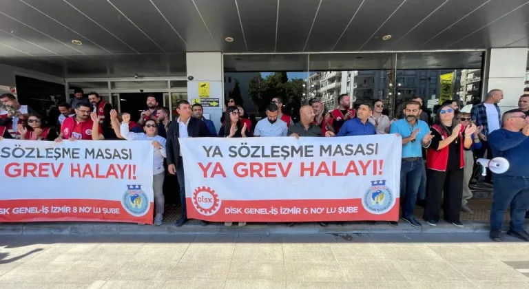 KARŞIYAKA'DA MEMURLAR VE İŞÇİLERDEN GREV KARARI